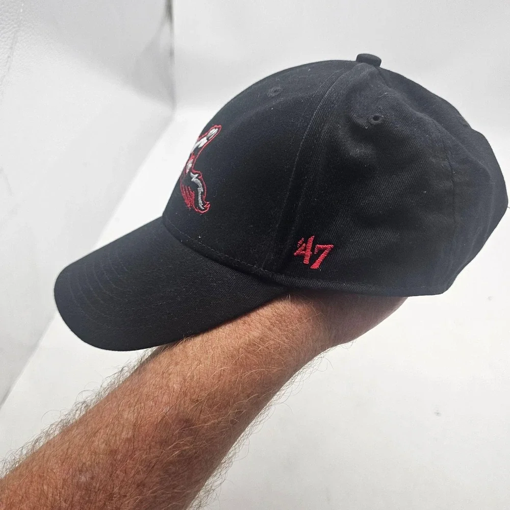 Richmond Flying Squirrels Hat Cap Strap Back Youth One Size Black MLB 47 Brand